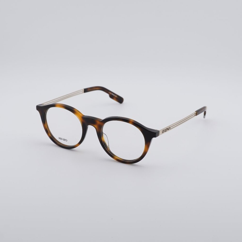 Kenzo KZ50015U 052 Eyeglasses Havana/Gold 48mm Round Frame